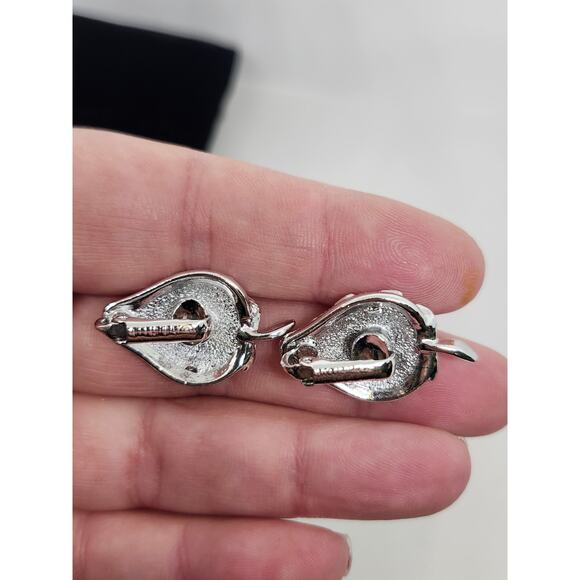 SARAH COVENTRY Strawberry Ice Brooch Earrings Set Silver Vtg 1968 Pin Clip-on - Picture 6 of 8